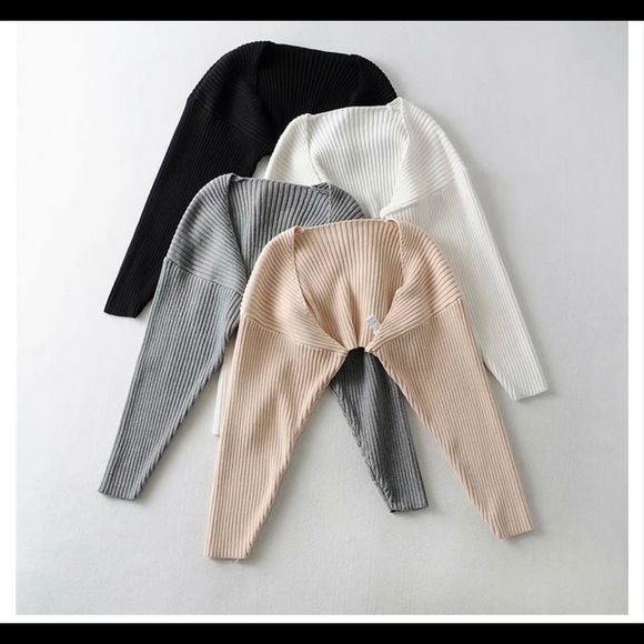 Gray 100%cotton knitted long sleeves casual sha… - Picture 13 of 17